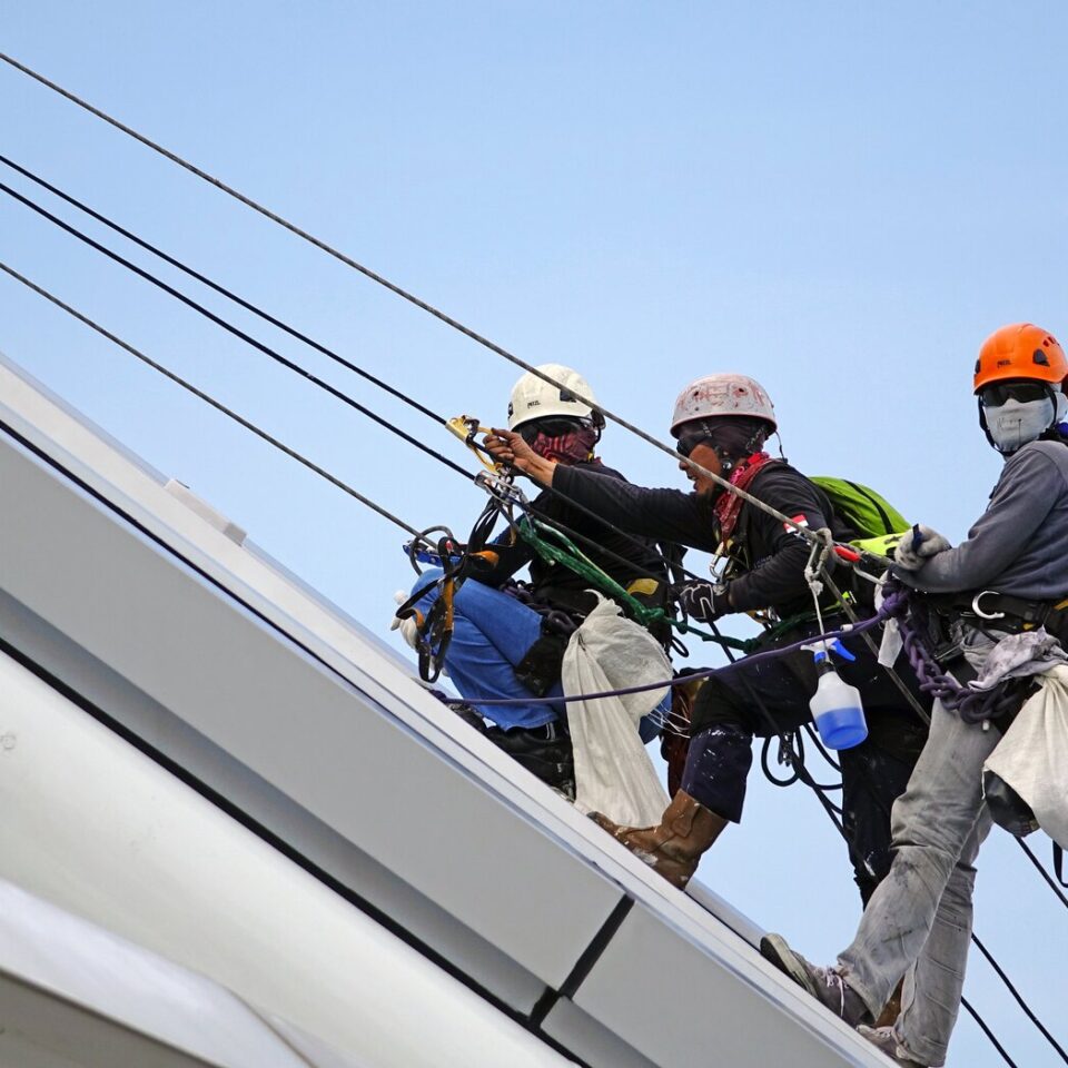 Obreros trabajando